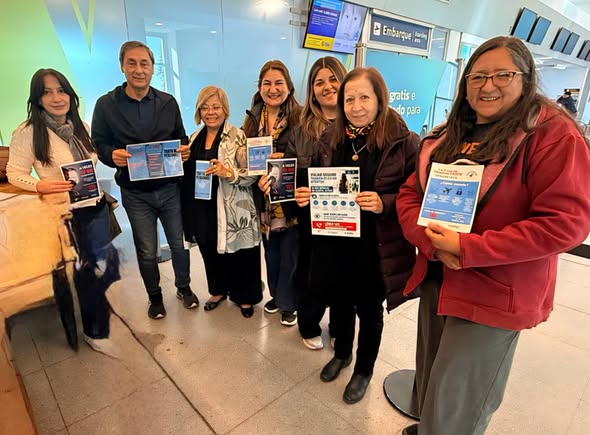 Silva Neder acompañó las acciones de concientización por el Día Internacional contra la Trata en el aeropuerto local