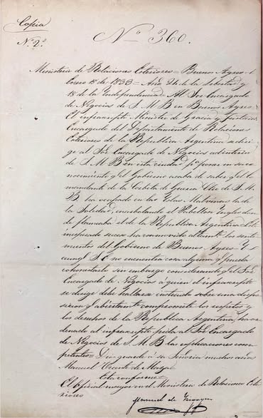 Declararon de interés público provincial dos documentos de 1833 que ratifican el reclamo soberano sobre las Islas Malvinas