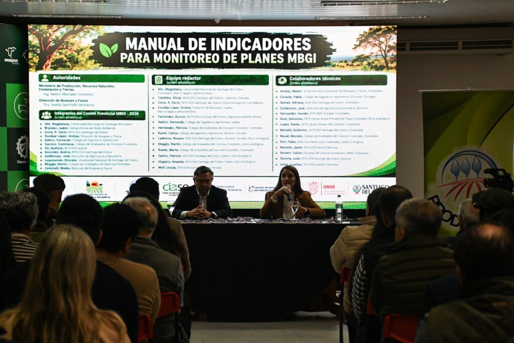 Presentaron el Manual de Indicadores para el Monitoreo de Planes de Manejo de Bosques con Ganadería Integrada en Santiago del Estero Presentaron el Manual de Indicadores para el Monitoreo de Planes de Manejo de Bosques con Ganadería Integrada en Santiago del Estero