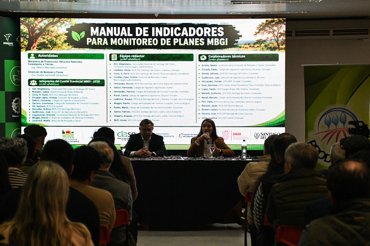 Presentaron el Manual de Indicadores para el Monitoreo de Planes de Manejo de Bosques con Ganadería Integrada en Santiago del Estero