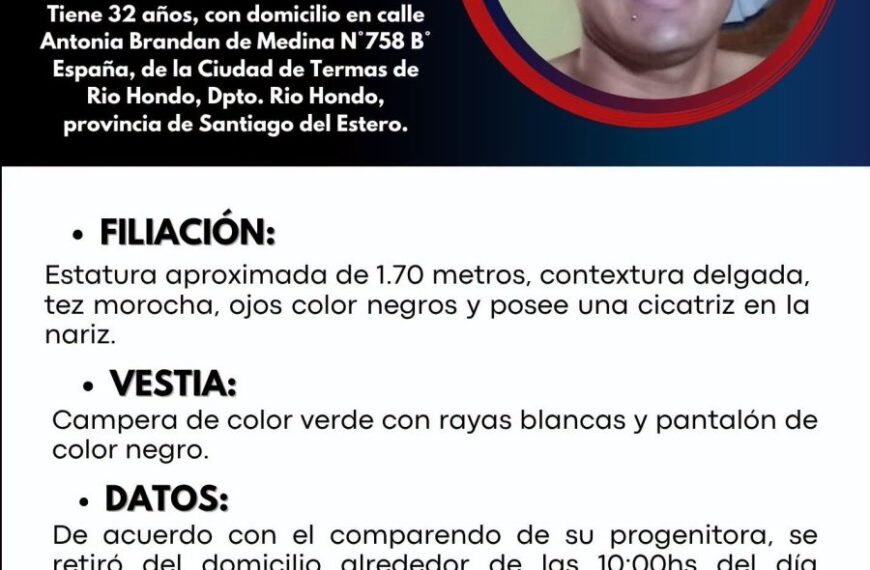 La División Búsqueda de Personas emitió una alerta para dar con el paradero de Jorge Maximiliano Juárez, de 32 años