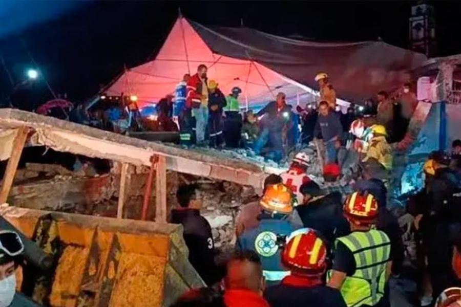 Tragedia por explosión de pirotecnia y colapso de un templo en el Estado de México