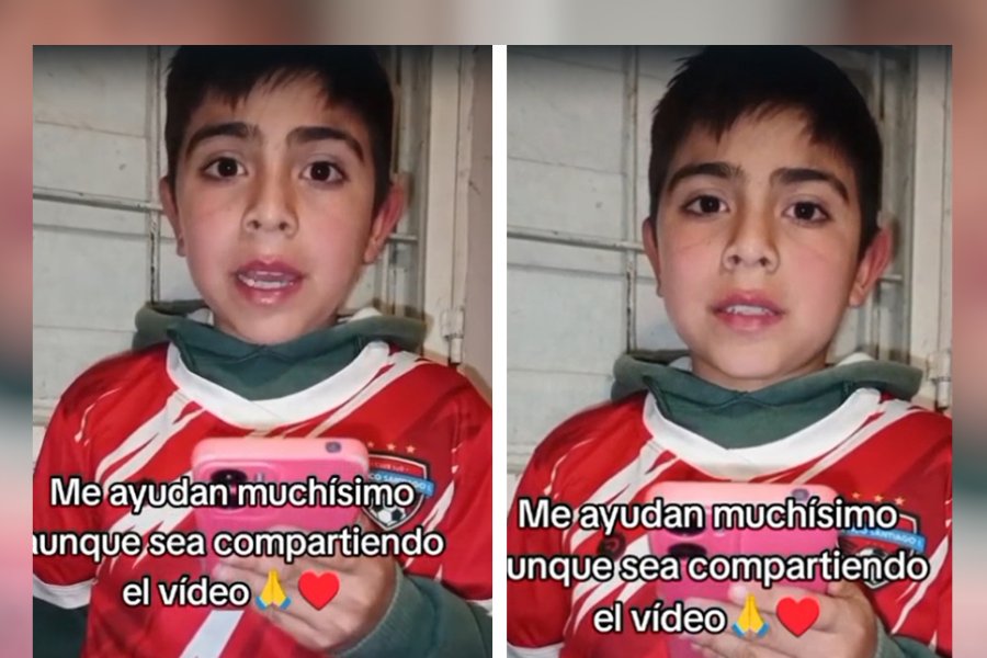 Convocatoria de Ian Jiménez a una prueba futbolística en Boca Juniors y colecta solidaria familiar
