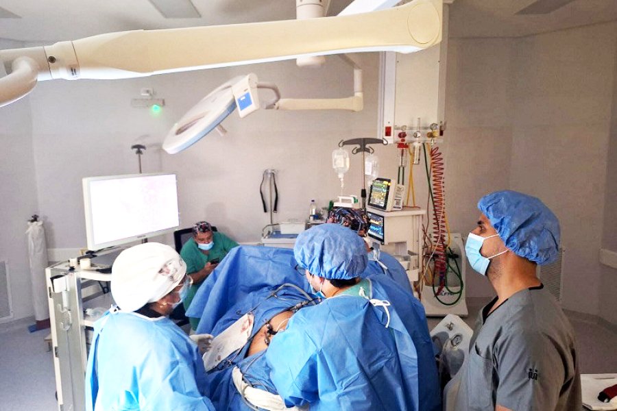 Cinco intervenciones por videolaparoscopía en el Hospital Zonal de Fernández