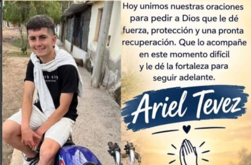 Cadena de oración en La Banda por la recuperación de un joven internado tras un choque sobre la Ruta 1
