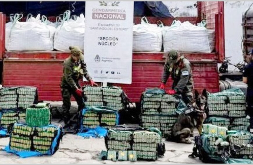 Secuestran 1.600 kilos de hojas de coca durante un operativo de Gendarmería en Quimilí