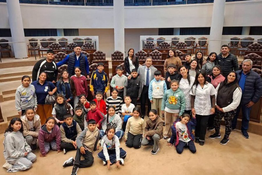 Alumnos del departamento Taboada visitaron la Cámara de Diputados y fueron recibidos por Carlos Silva Neder
