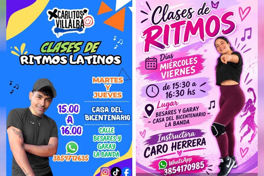 Música y movimiento en La Banda: clases de ritmos, cuatro días a la semana, en la Casa del Bicentenario