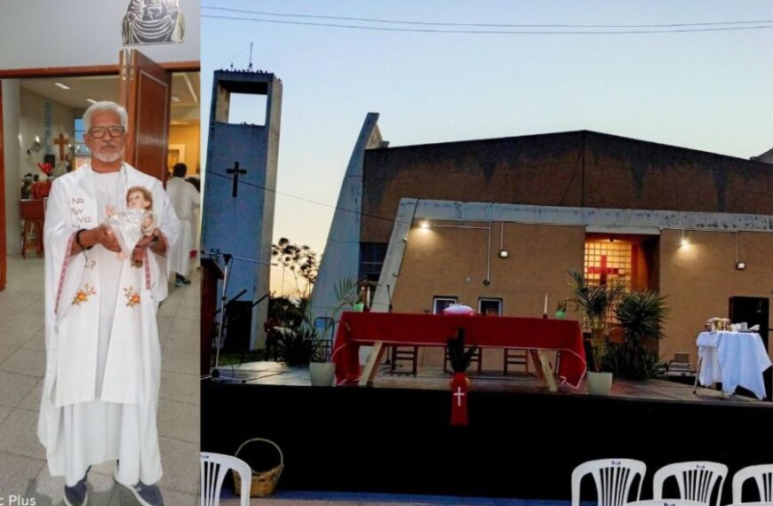 Un delincuente encapuchado asaltó a un sacerdote en la Parroquia San Juan Diego y robó casi 3 millones de pesos