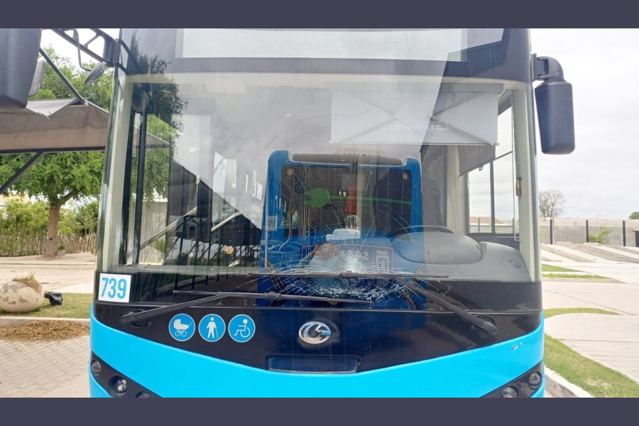 Un colectivo eléctrico fue blanco de un ataque vandálico en el barrio La Católica Un colectivo eléctrico fue blanco de un ataque vandálico en el barrio La Católica